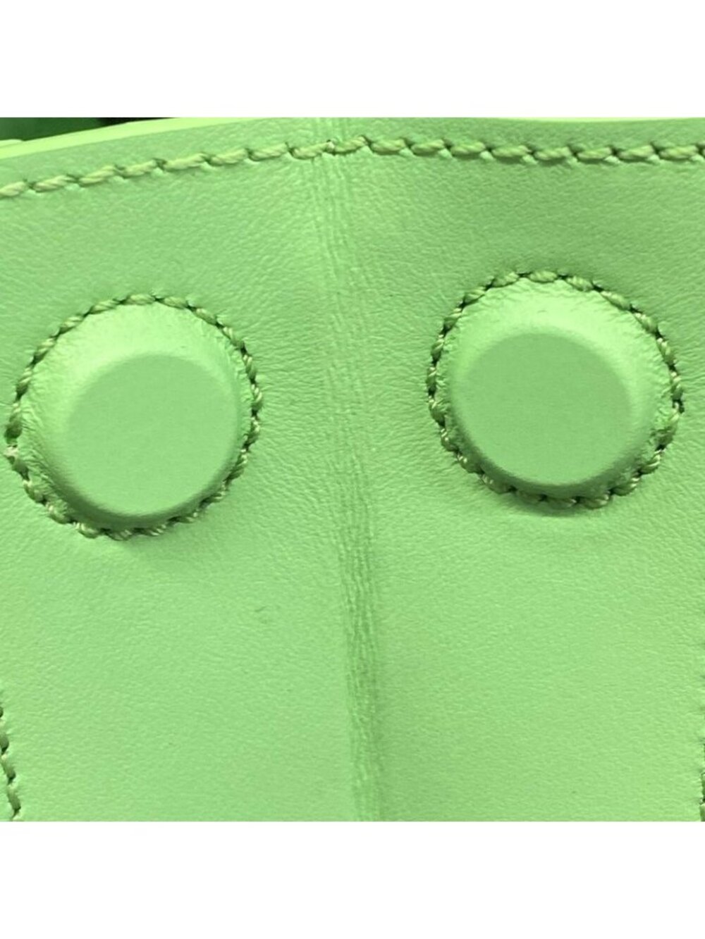 ★SOLD★ Fendi Tote Shopping Small Light Green Chain Shoulder Leather - Picture 12 of 15